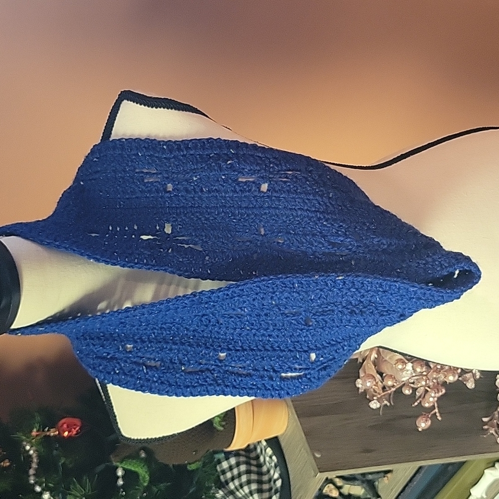 Dragonfly blue infinity neck scarf